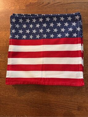 American Flag Cotton Napkin - Red, White & Blue